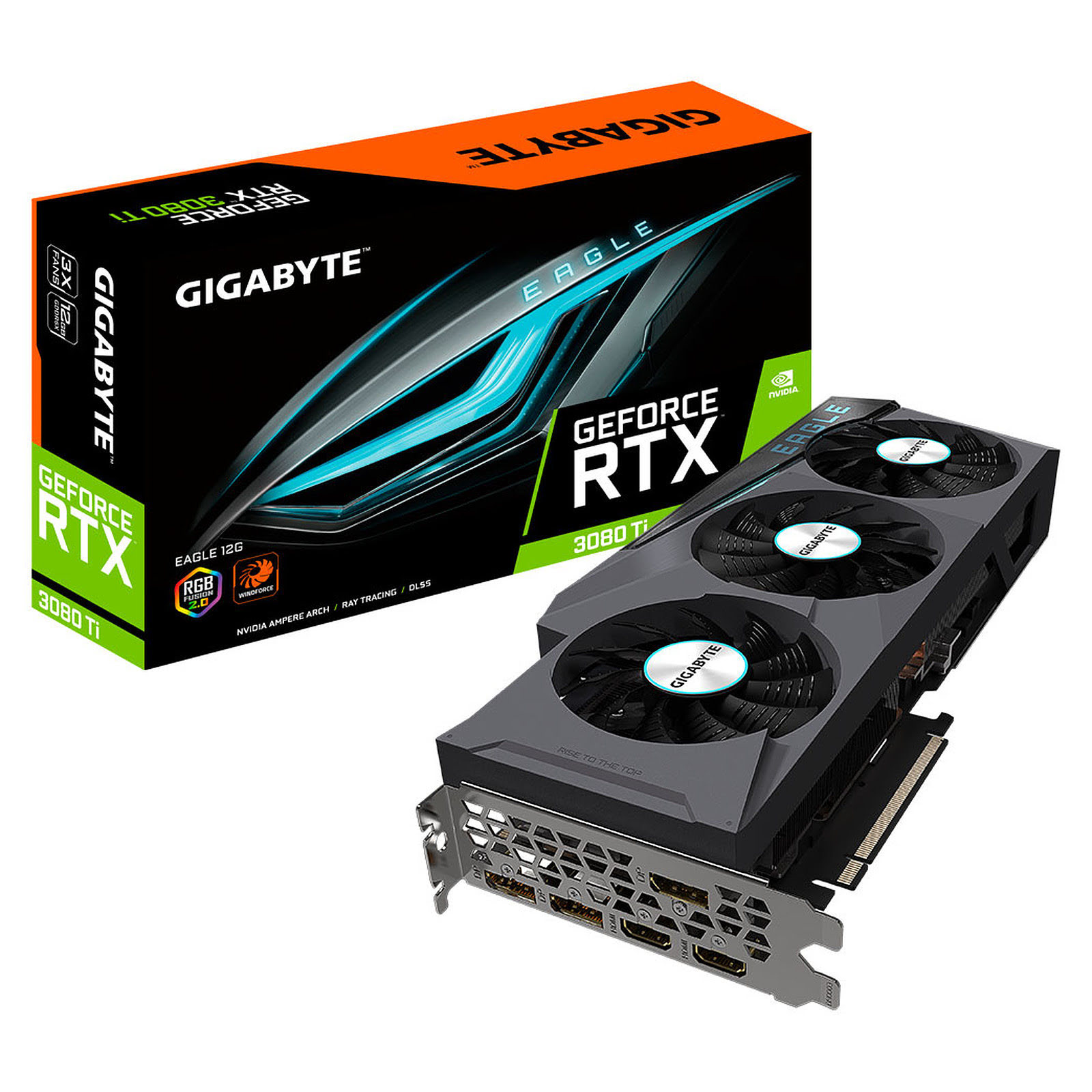 Gigabyte RTX3080Ti EAGLE 12G LHR  - Carte graphique Gigabyte - 0