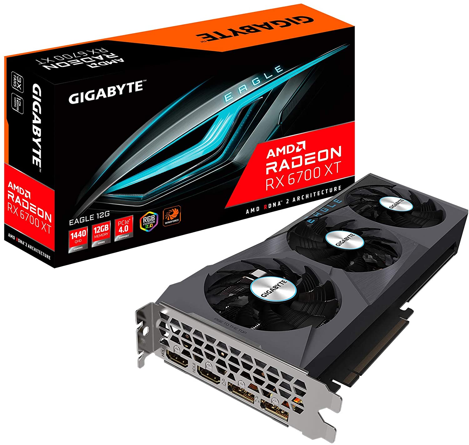Gigabyte RX 6700 XT EAGLE OC  - Carte graphique Gigabyte - 0