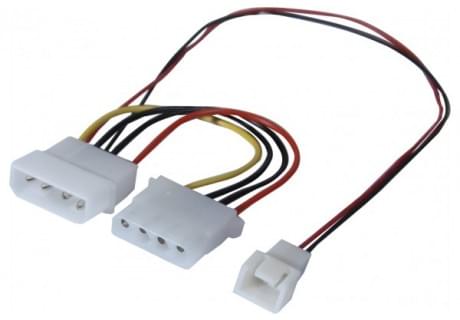  Adaptateur d'alim Molex pour ventilateur 3 broches