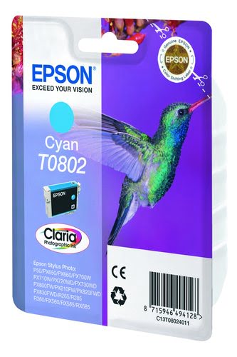 Epson - Cyan - C13T08024011 - Achat / Vente Consommable imprimante sur grosbill.com - 1
