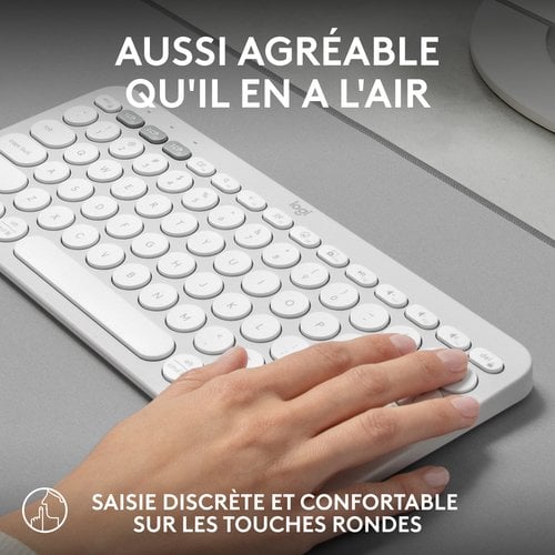 PEBBLE KEYS 2 K380S TONAL WHITE - Achat / Vente sur grosbill.com - 9