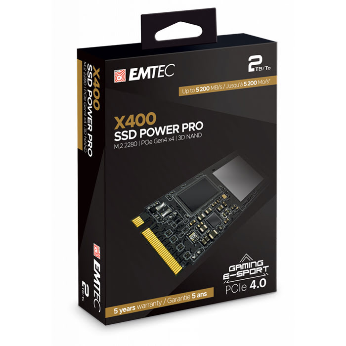 Emtec ECSSD2TX400  M.2 - Disque SSD Emtec - grosbill.com - 0