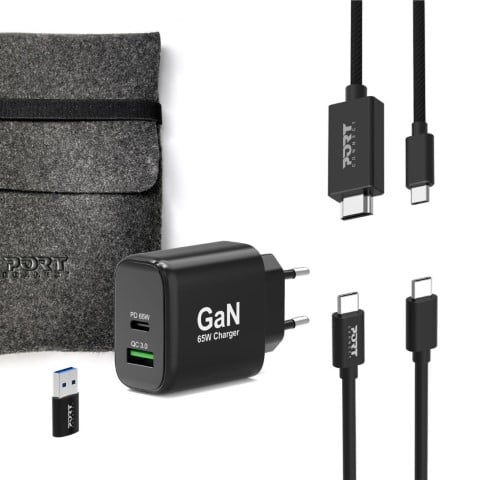 Port Kit chargeur GaN 65W 4 en 1 (501939) - Achat / Vente Chargeur sur grosbill.com - 0