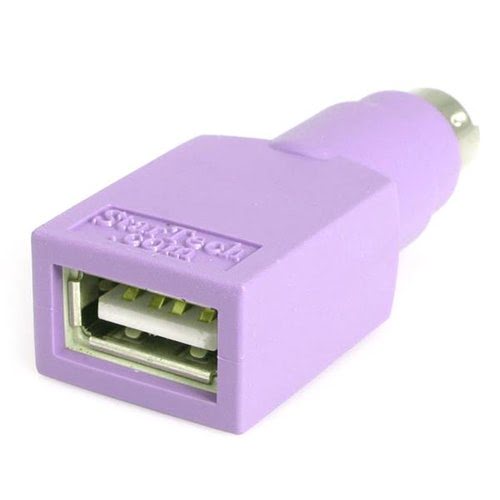 Adaptateur Clavier USB vers PS/2 - USB A Femelle - PS/2 Mâle Violet - Achat / Vente sur grosbill.com - 2