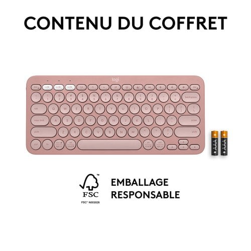 PEBBLE KEYS 2 K380S TONAL ROSE - Achat / Vente sur grosbill.com - 16