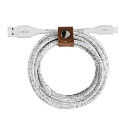 Belkin USB-C to USB-A Cable with Strap 1M White