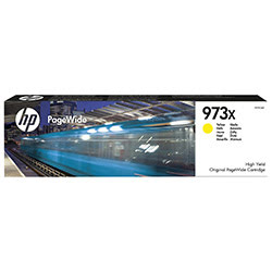 Consommable imprimante HP Toner Jaune PageWide 973x - 7000 pages Grosbill