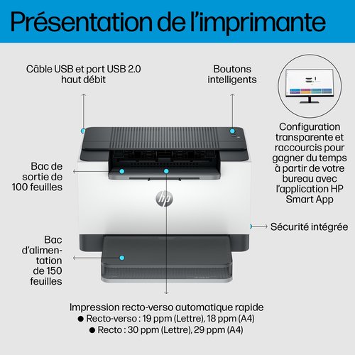 HP LASERJET SFP M209D 29 PPM - Achat / Vente sur grosbill.com - 13