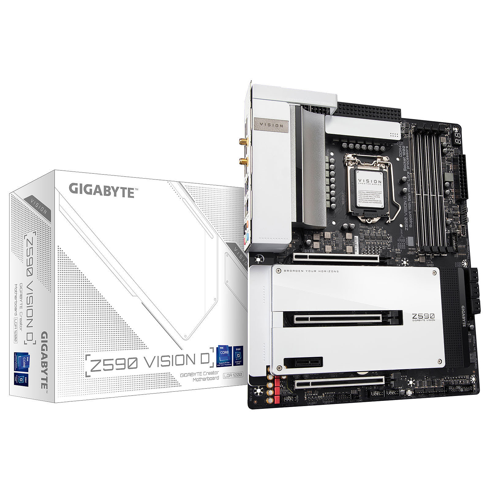 Gigabyte Z590 VISION D ATX  - Carte mère Gigabyte - grosbill.com - 0