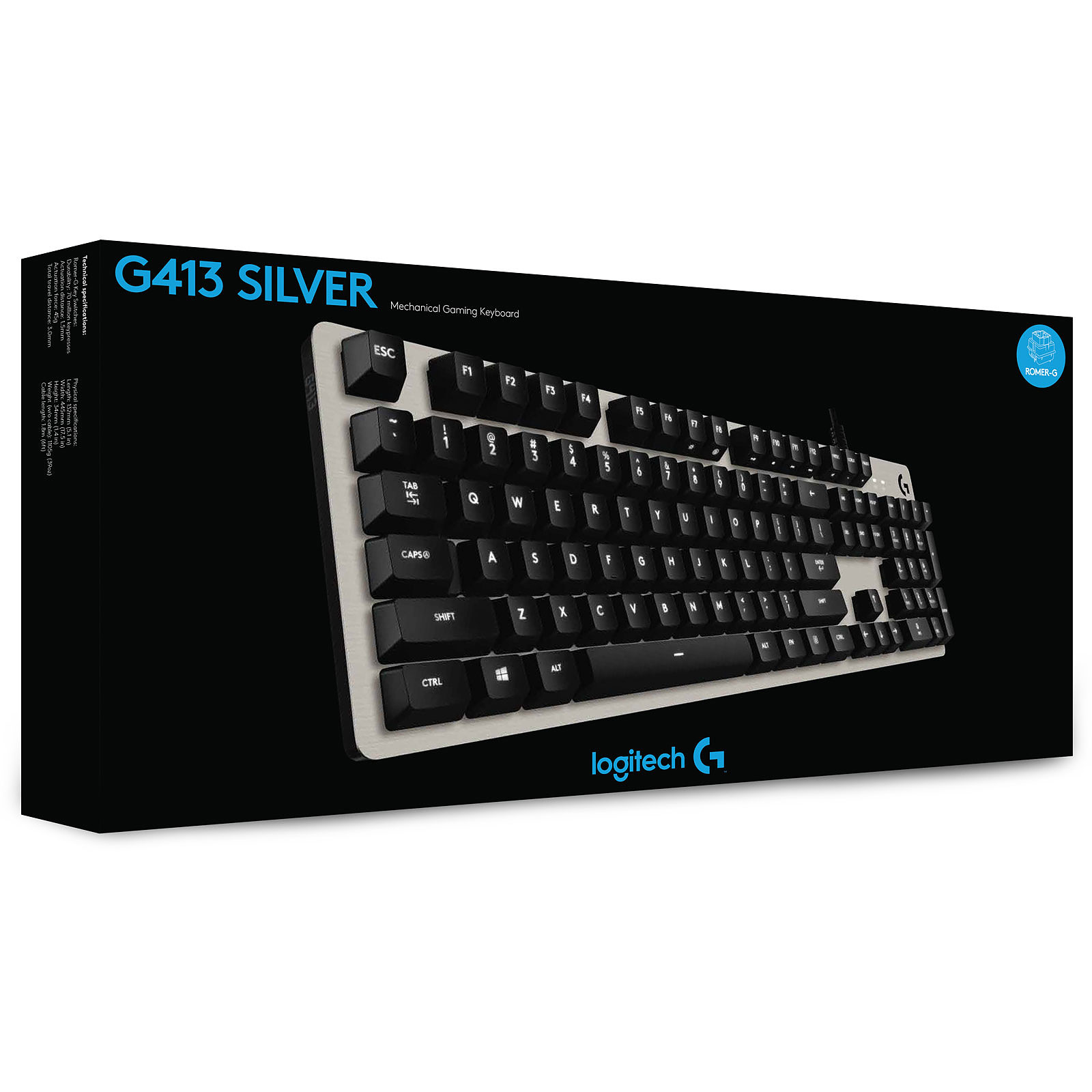 Logitech G413 - Clavier PC Logitech - grosbill.com - 1