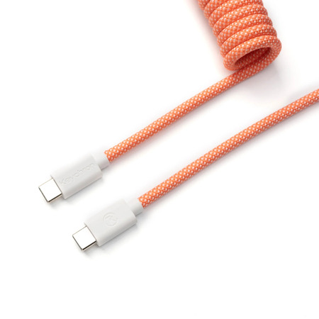 Keychron Cable Coiled Aviator - USB C - Rose Orange