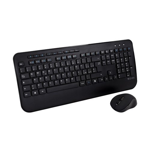 V7 Clavier QWERTY italien complet avec repose mains CKW300IT a�� Black

