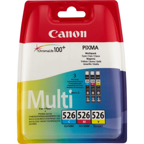 Canon Ink/CLI-526 BJ Cartridge CMY BLIST+SEC - Achat / Vente Consommable imprimante sur grosbill.com - 0