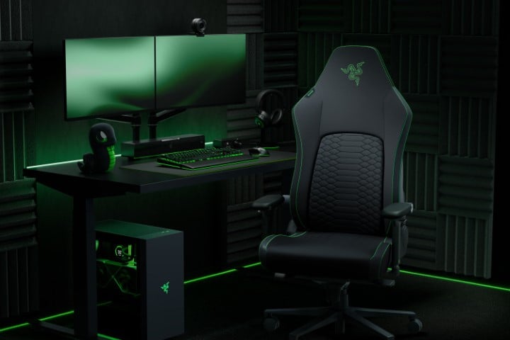 Razer Iskur V2 NewGen Noir/Vert - Siège PC Gamer - grosbill.com - 1