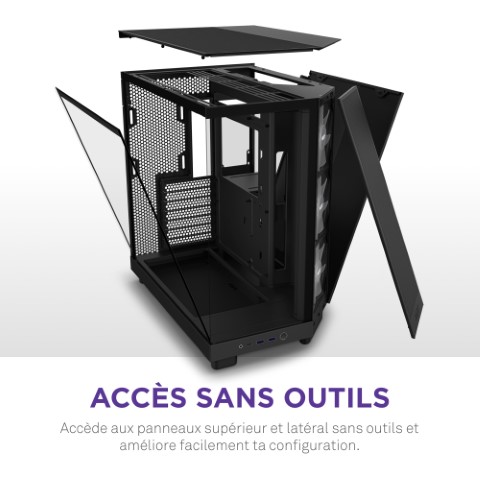 NZXT H6 Flow RGB Noir Noir - Boîtier PC NZXT - grosbill.com - 15
