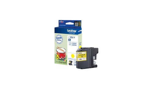 Brother LC22U/YELLOW INK f. MFC-J985DW/J785DW - Achat / Vente Consommable imprimante sur grosbill.com - 1