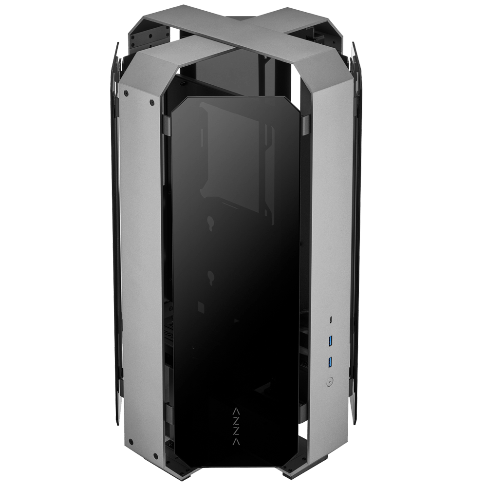 Azza Opus 809 Riser PCIe 4.0 Gris - Boîtier PC Azza - grosbill.com - 1