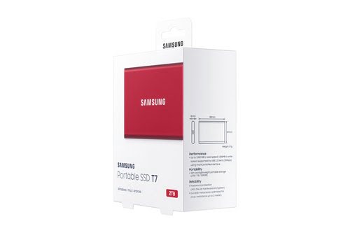 Samsung T7 2TB RED - Achat / Vente sur grosbill.com - 10