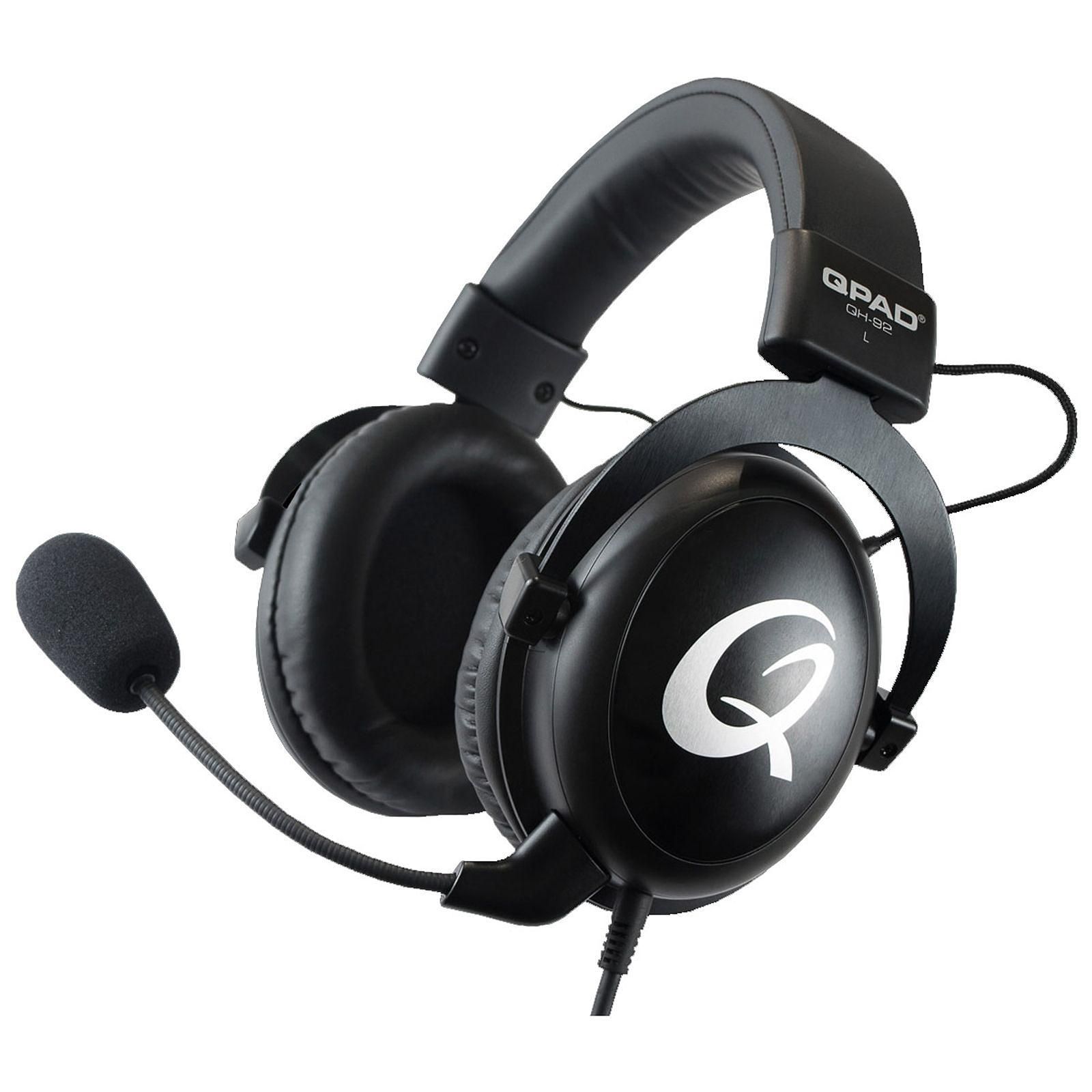 QPAD QH-92 Stereo Noir - Micro-casque - grosbill.com - 0