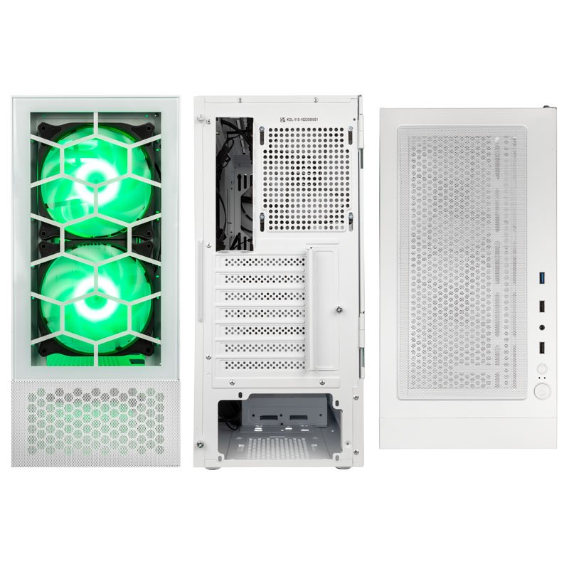 Kolink Observatory MX Glass ARGB Blanc Blanc - Boîtier PC Kolink - 3