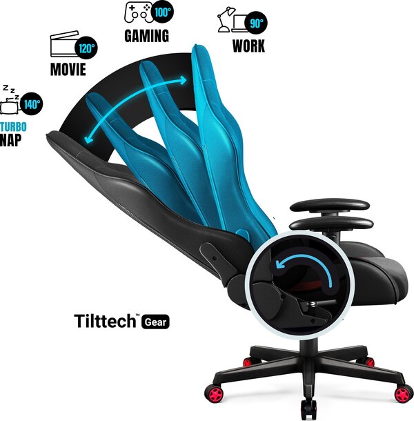 Diablo Chairs  X-Starter Noir/Rouge - Siège PC Gamer - grosbill.com - 3