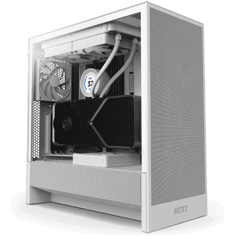 NZXT H5 Flow Blanc Blanc - Boîtier PC NZXT - grosbill.com - 0