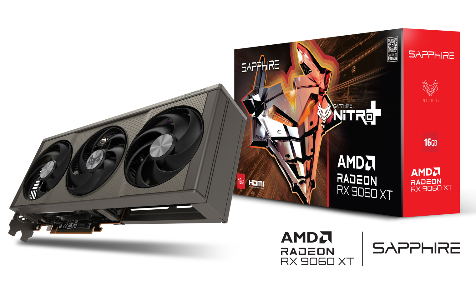 Sapphire Nitro+ Radeon RX 9060 XT GAMING OC 16GB - Carte graphique - 0