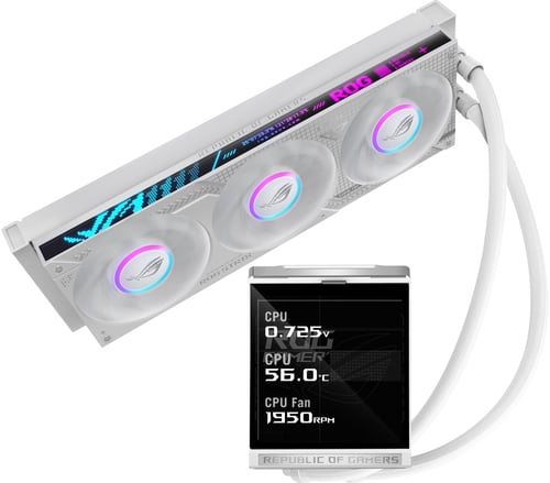 Asus ROG Strix LC IV 360 ARGB LCD - 360mm - Blanc - Watercooling - 1