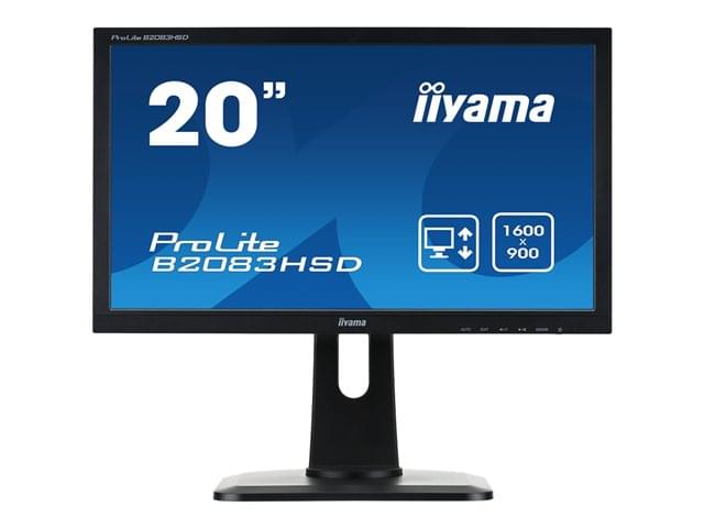 Iiyama 20 pouces  B2083HSD-B1 - Ecran PC Iiyama - grosbill.com - 0