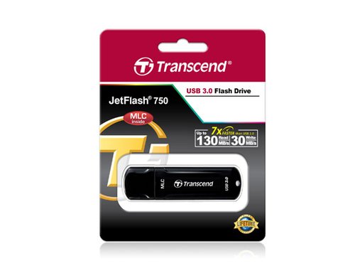 32GB JETFLASH 750 black USB 3.0 MLC - Achat / Vente sur grosbill.com - 1