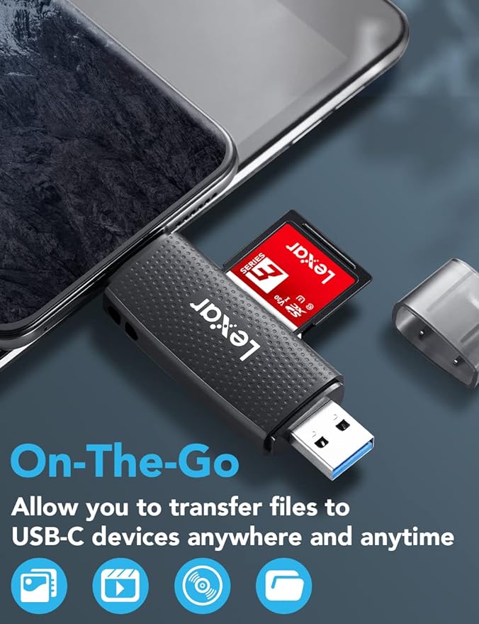 Lexar RW310 - Lecteur SD / Micro SD - USB 3.2 + Type C - Lecteur carte mémoire - 3