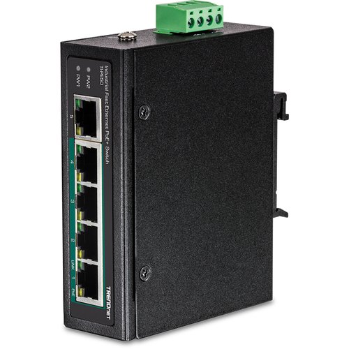 TrendNet 5-PORT IND.FAST ETH POE+ SWITCH
