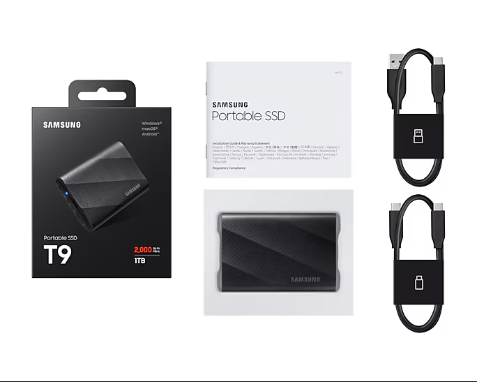 Samsung T9 1To (MU-PG1T0B/EU) - Achat / Vente Disque SSD externe sur grosbill.com - 7