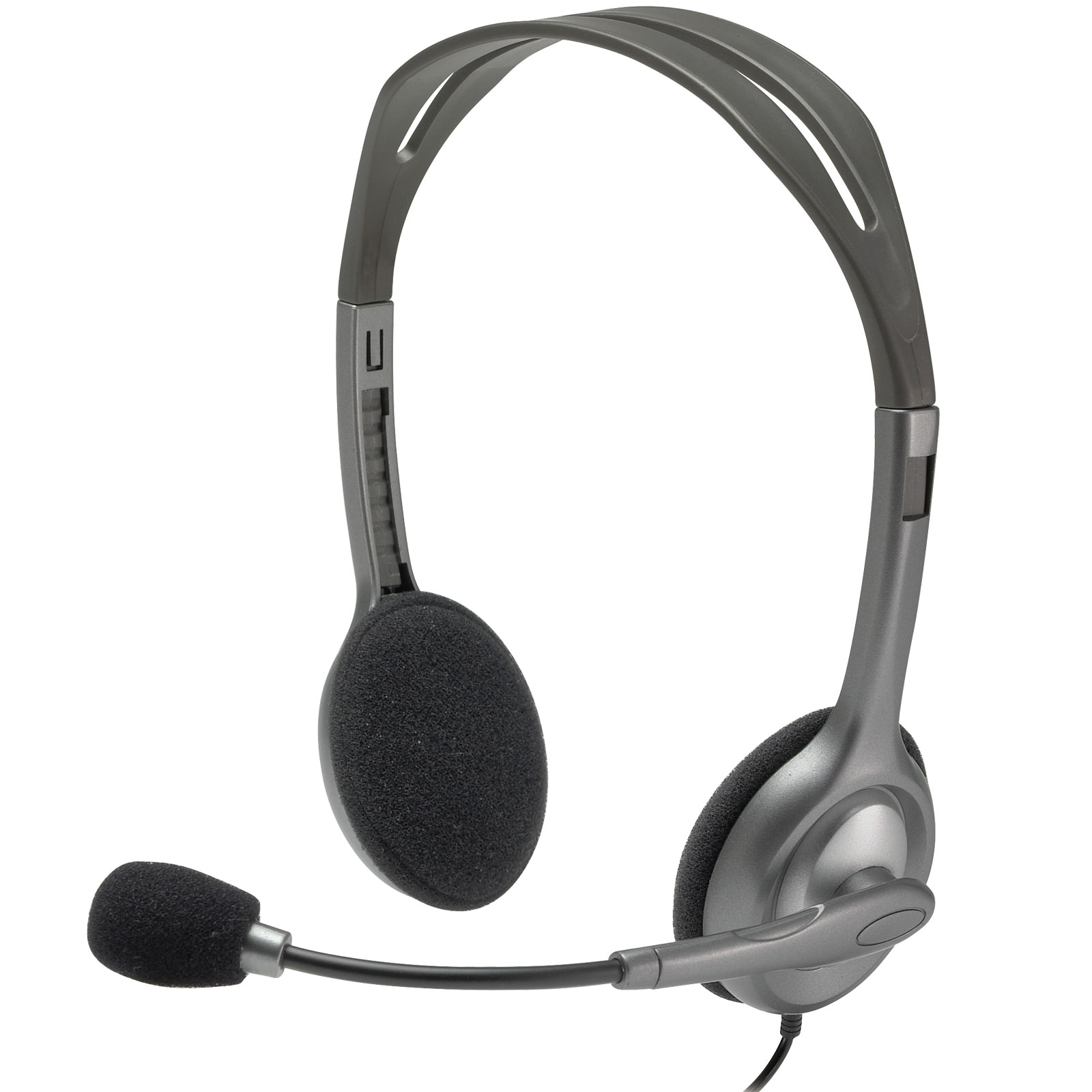 Logitech H111 Stereo Mono Gris - Micro-casque - grosbill.com - 0