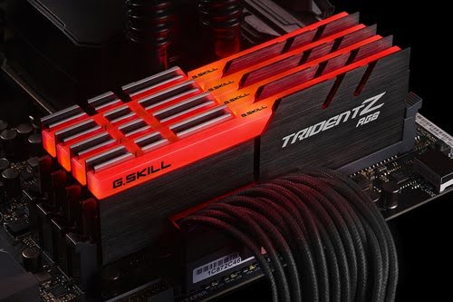 G.Skill Trident Z RGB, DDR4-3200, CL16 - 32 GB Quad-Kit, schwarz - Achat / Vente sur grosbill.com - 4