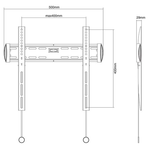 Wall Mount 32-52" Fixed BLACK - Achat / Vente sur grosbill.com - 2