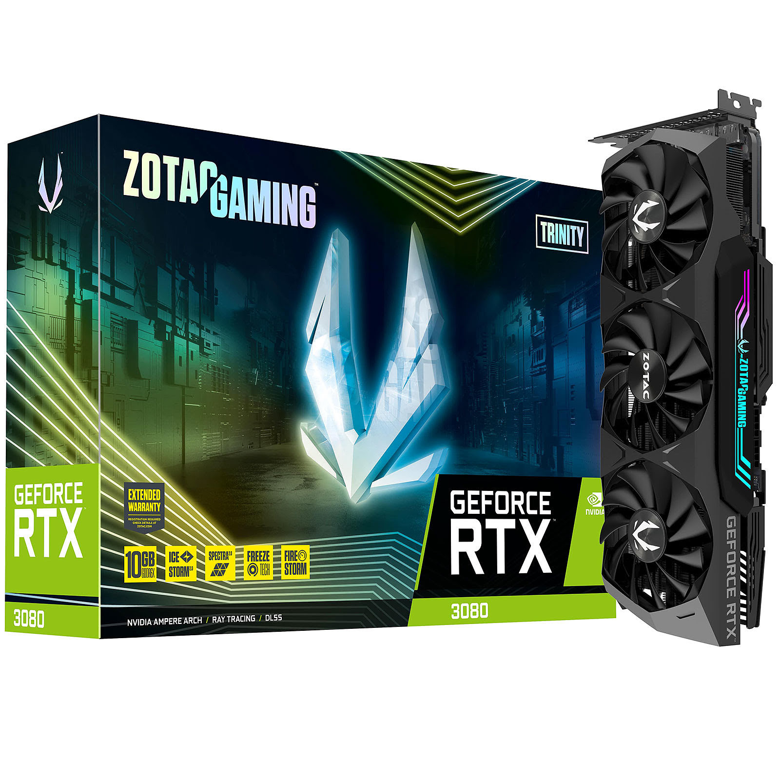 ZOTAC RTX 3080 TRINITY OC LHR  - Carte graphique ZOTAC - 0