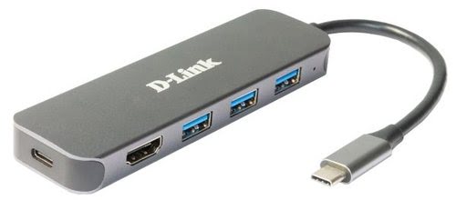 D-Link 5 Ports - USB-C vers USB 3.0/USB-C/HDMI 4k