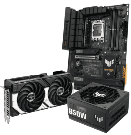 DUAL 5070 12G OC + 850W 3.1 Gold + B760 WIFI - grosbill.com - 0