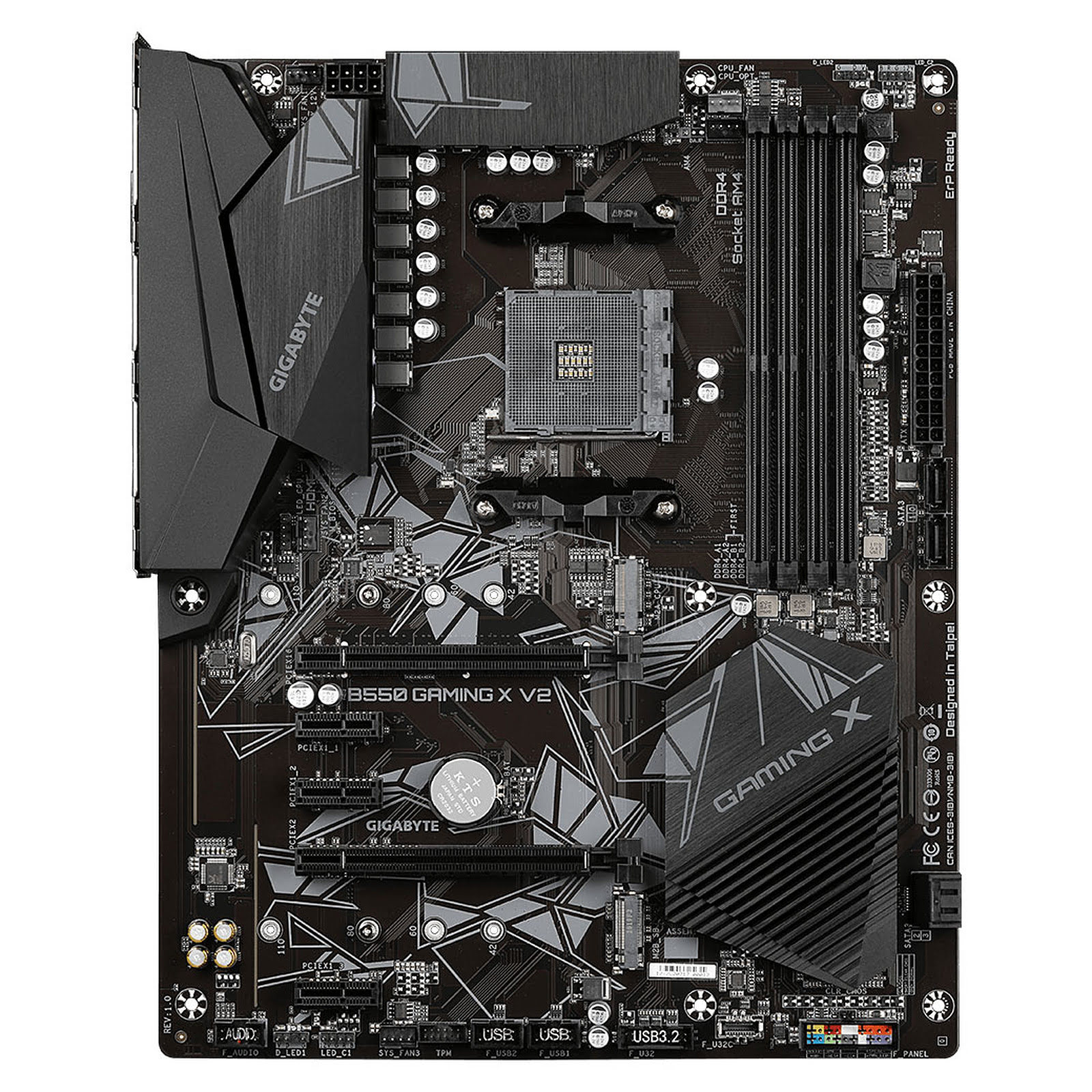 Gigabyte B550 GAMING X V2 ATX  - Carte mère Gigabyte - grosbill.com - 4