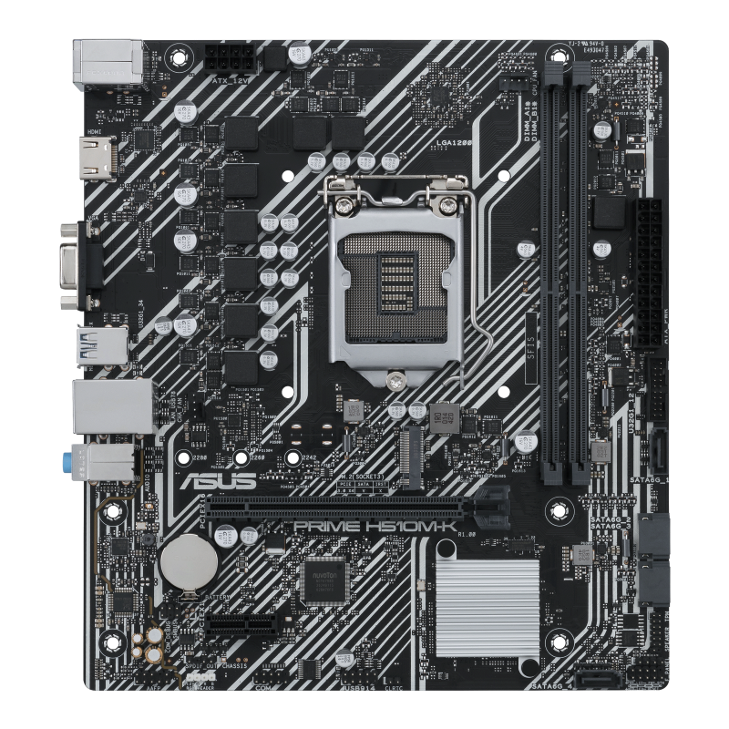 Asus PRIME H510M-K Micro-ATX  - Carte mère Asus - grosbill.com - 2