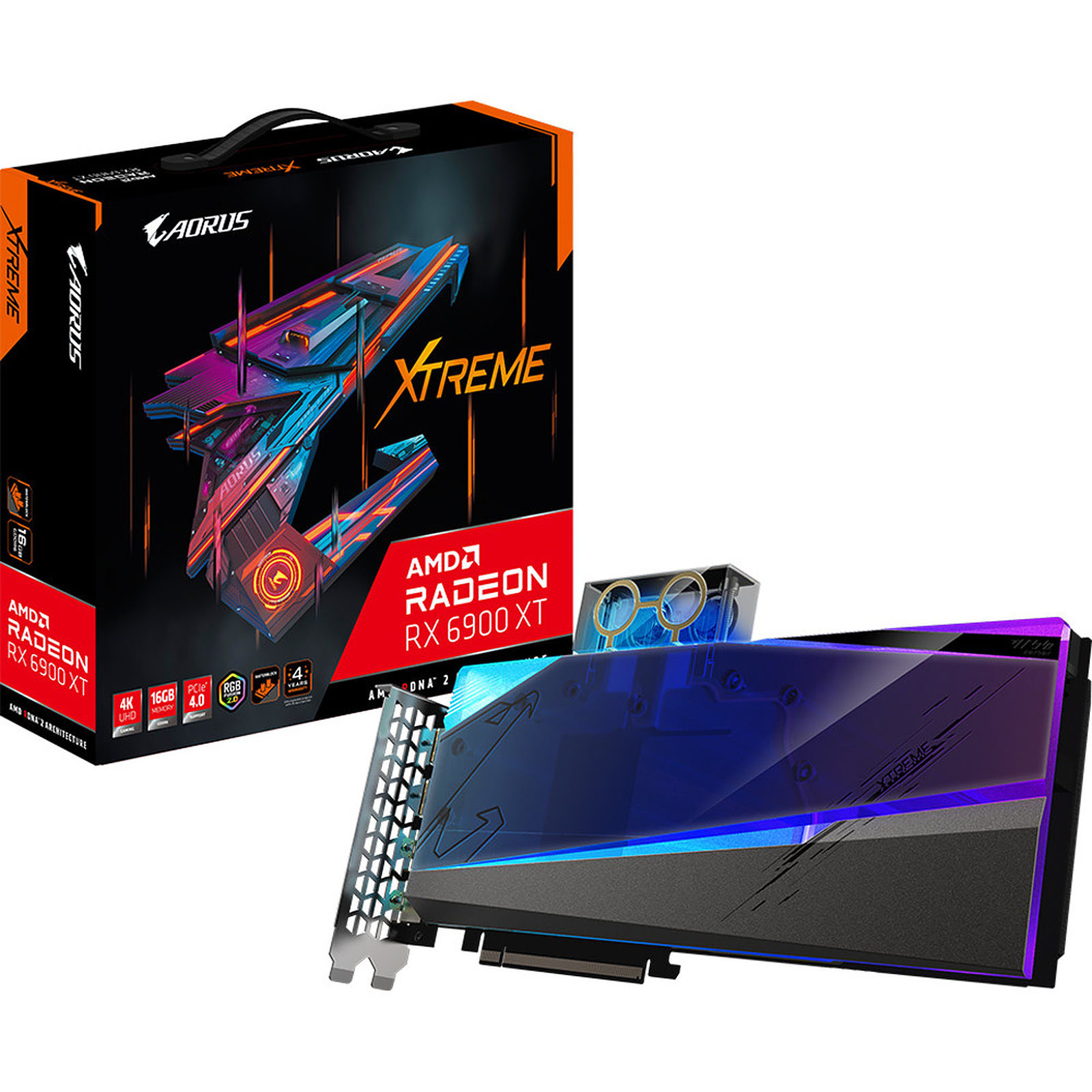 Gigabyte AORUS RX 6900 XT XTREME WATERFORCE WB 16G - Carte graphique - 0