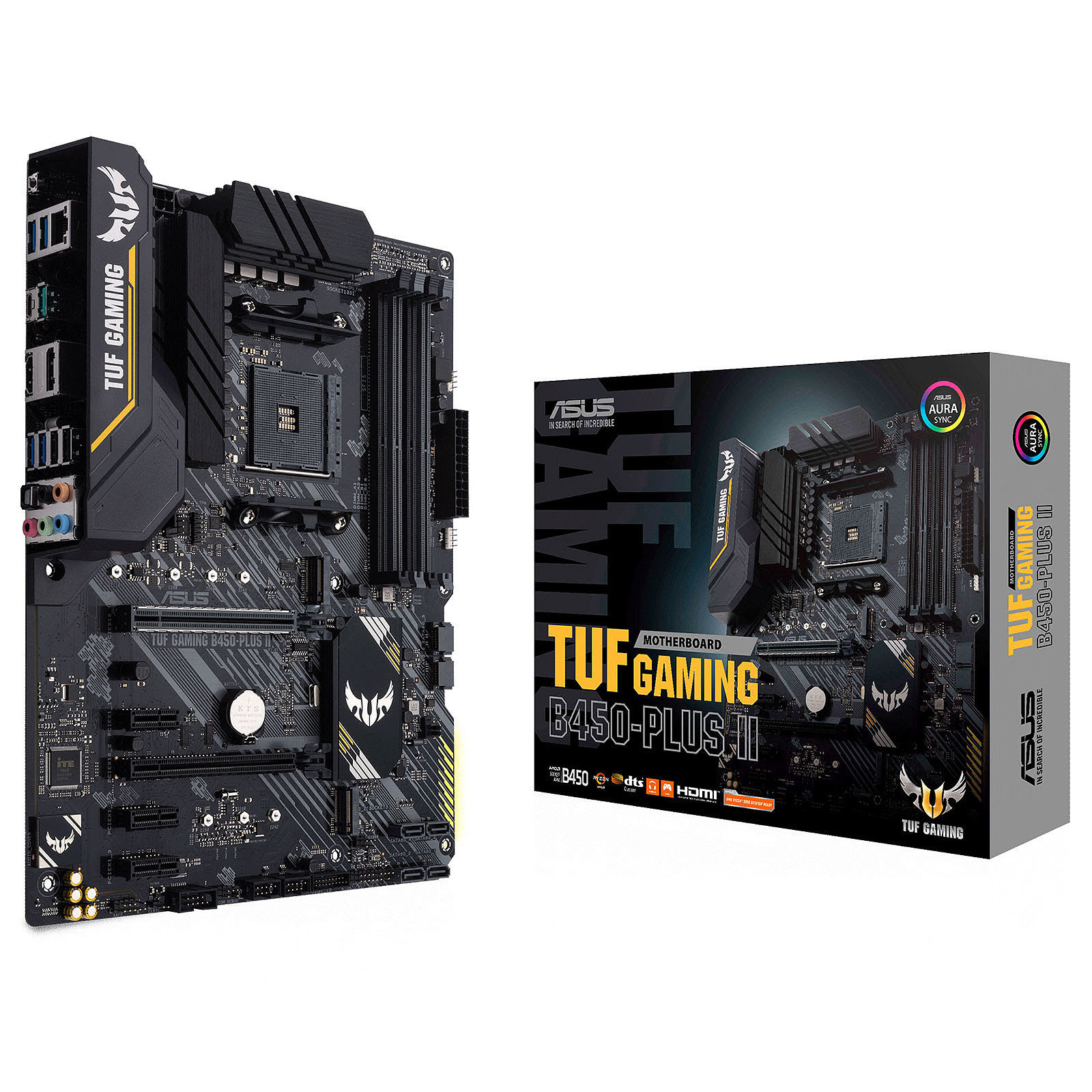 Asus TUF B450-PLUS GAMING II ATX  - Carte mère Asus - grosbill.com - 0