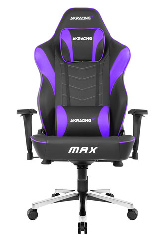 AKRacing Masters Série Max - Noir/Indigo/Simili Cuir/4D