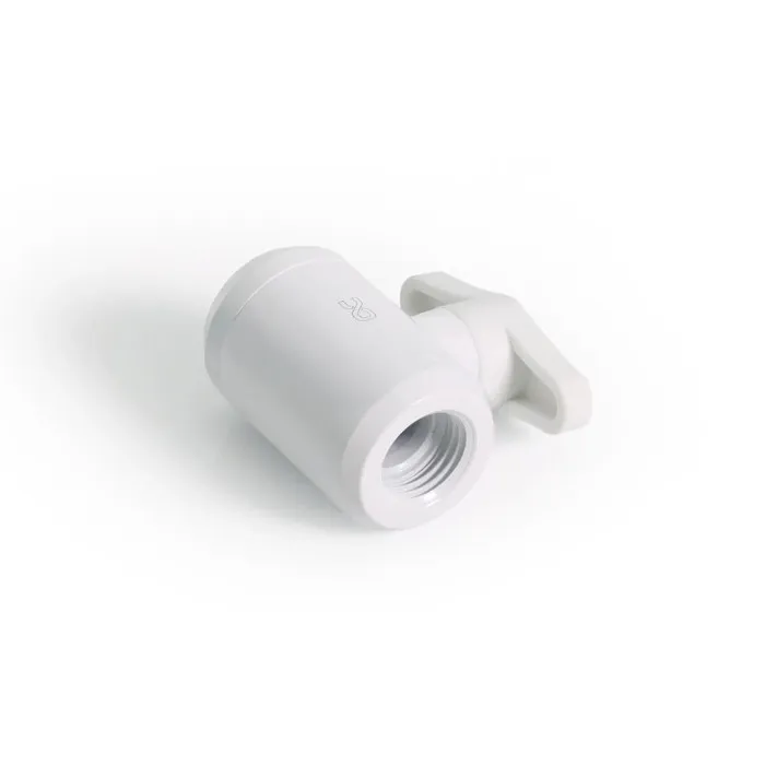 Alphacool Vanne à Bille 2 Voies pour Embouts 1/4" - Blanc  (17630) - Achat / Vente Accessoires watercooling sur grosbill.com - 1