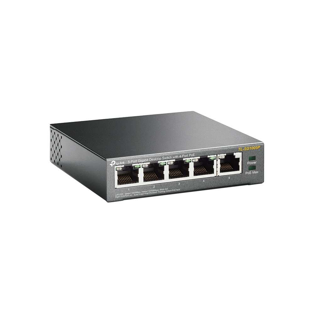 Switch TP-Link TL-SG1005P - 5 Ports Gigabit dont 4 PoE  - 2
