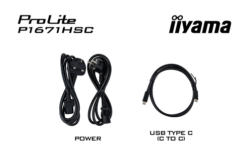 Iiyama 15 pouces  P1671HSC-B1 - Ecran PC Iiyama - grosbill.com - 6
