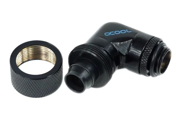 Alphacool HF 16/10 screw-on nozzle 90° rotatable G1/4 Black (17081) - Achat / Vente Accessoires watercooling sur grosbill.com - 2