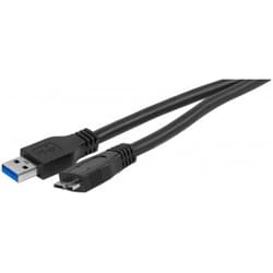 Grosbill Connectique PC Câble micro USB3 B Male - USB3 A - 1.80m