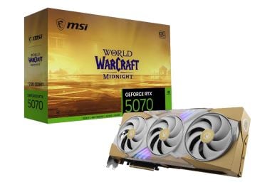 Carte graphique MSI RTX 5070 12G World of Warcraft MIDNIGHT LIGHT OC